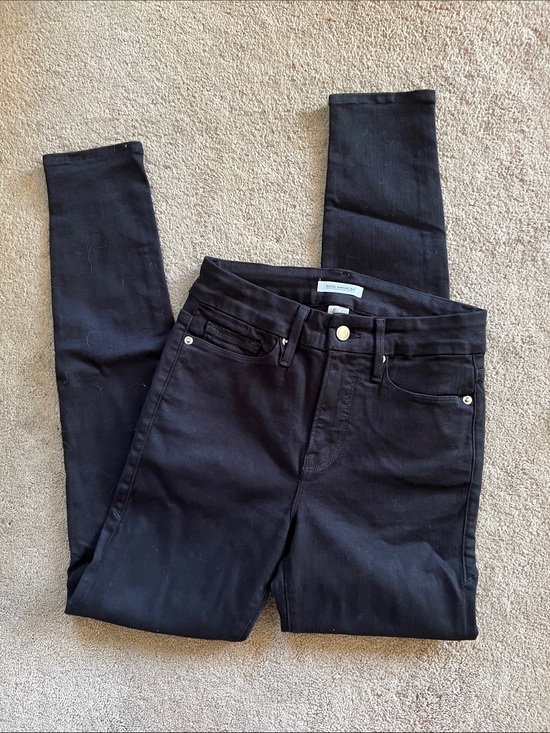 Good American Denim - Good American Black High-Rise Skinny Jeans
